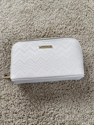 Missoni Delta One Travel Amenity Kit Makeup Bag Sealed New Unopened Beige Tan