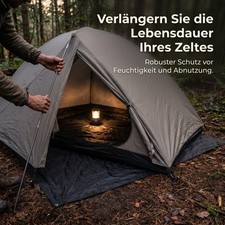 Bodenplane Wasserdicht 3000mm, Robuste Plane für 2-4 Personen, im Freien