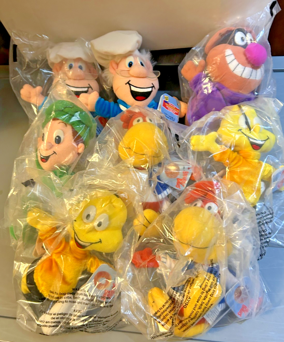Lot of 8 NOS 1998 General Mills Cereal Breakfast Pals 8