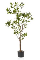 Artplants Kunstbaum Teepflanze Gushon, Kunststamm, GrüN, 120Cm