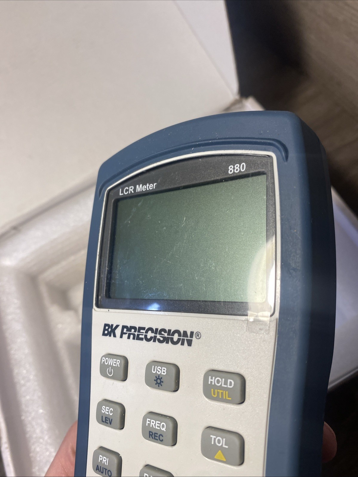 BK Precision 880 Dual-Display Handheld LCR Meter, 40,000 Count, 100kHz