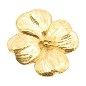 Authentic 925 Sterling Silver Vintage Brooch Pin Gold Plated HAND & HAMMER Petal BP12353