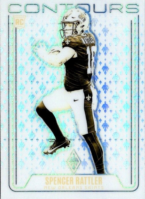 2024 Phoenix Contours Silver Wave Spencer Rattler Rookie Card RC #CON-SRR Saints