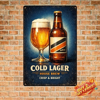 Wolters Pilsener Premium Tin Metal Sign 8x12 Retro German Beer Wall Art