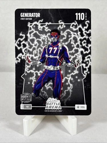 VJ Edgecombe GENERATOR Steel Rookie 2026 Bo Jackson Battle Arena Card #150 76ers