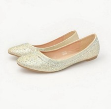 Women's Gold Dress Evening  Party Shoes size 7