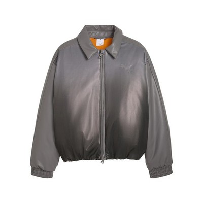 PUMA Special Items Outwear Oversized Bomber Jacket Mens Grey Casual Athletic Out