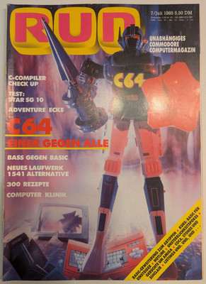 RUN - unabhängiges Commodore Magazin | Ausgabe 7 Juli 1985 | Commodore 16 64 128