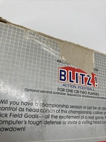 Vintage 1982 Blitz! Action Football Vectrex Video Game Cartridge Manual in Box