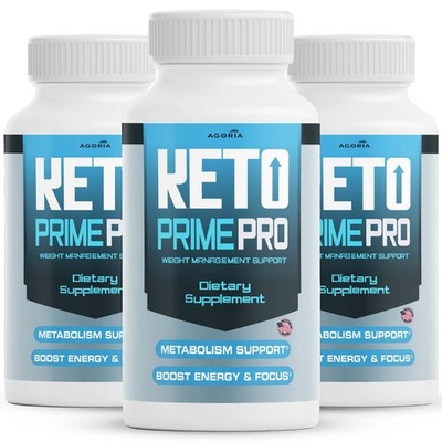 (3 Pack) Keto Prime Pro Advanced Energy & Fitness Supplement KetoPrimePro Pills