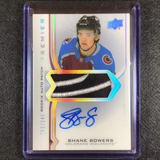 2021-22 Premier Nhl Shane Bowers 2020 Update Acetate Rookie Patch Auto 162/249