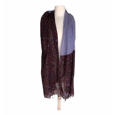 Codello Too Beautiful Purple Animal Print Cotton Scarf Lightweight Women s Wrap