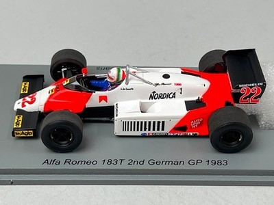 1:43 Spark S8804 Alfa Romeo 183T German GP 2nd place 1983 #22 A