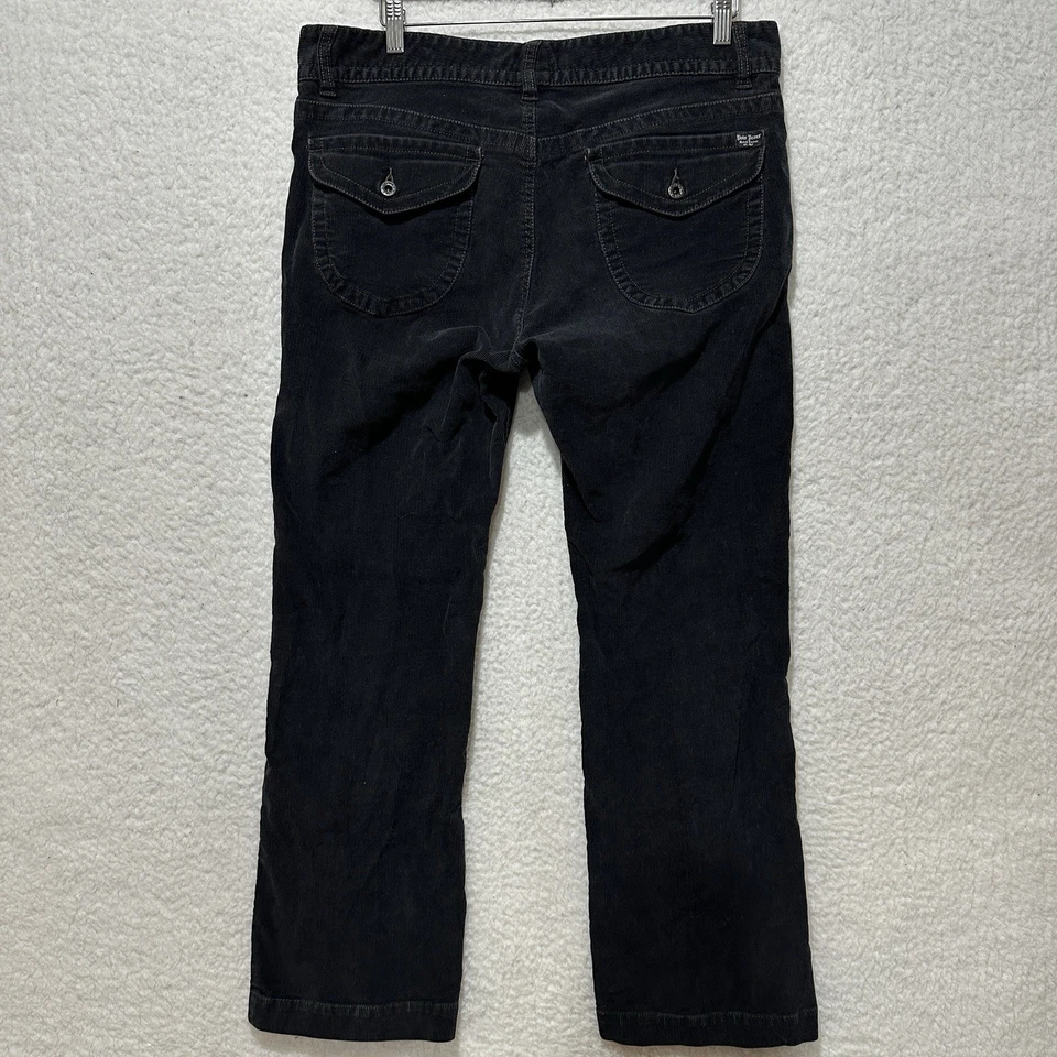 Polo Jeans Co Ralph Lauren Corduroy Pants Black Flap Pockets Women's Size 14 - Image 2 of 4