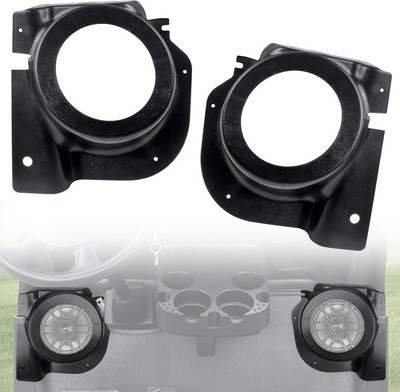 Speaker Pods Set of 2 ABS Black For EZGO RXV Golf Cart 2008 and Up