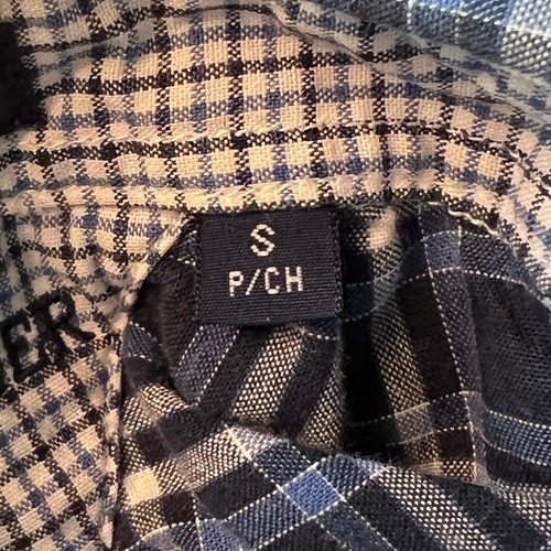 Tommy Hilfiger Boys Small Blue Plaid Short Sleeve Button Down Dress Shirt - Picture 4 of 11