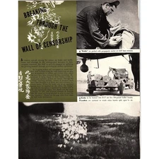 Breaking the Wall of Censorship AAF Leaflet Distribution 1944 WWII Article AG2-4