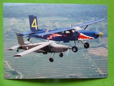 Carte postale postcard AVIATION AVION MILITAIRE    DANEMARK  /  PILATUS PC-6