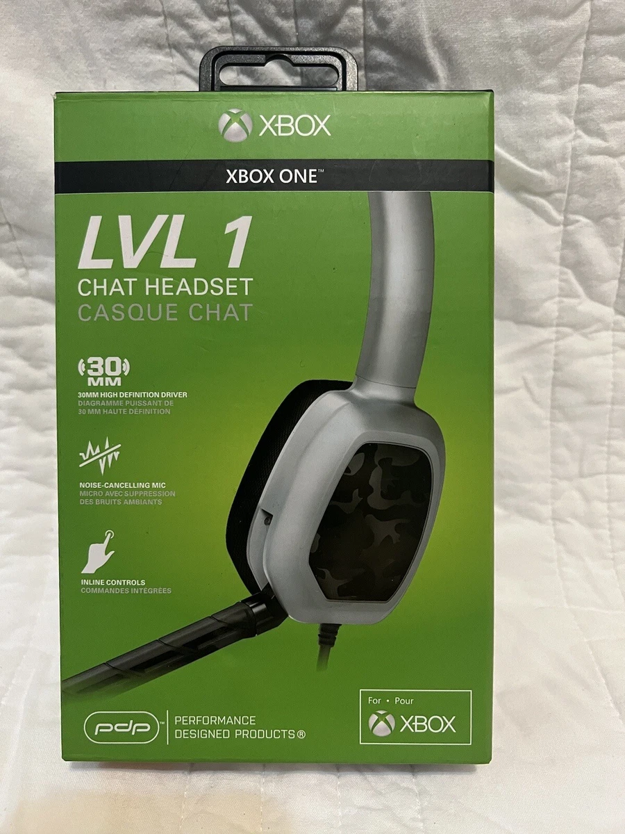 PDP LVL 1 Wired Chat Headset for Xbox One Grey 048 040 NA YCAM