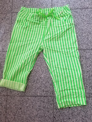 Capri Damenhose Bermuda Jogging Joggingpants Hose neon grün 34,36,38,40,kl42 H10