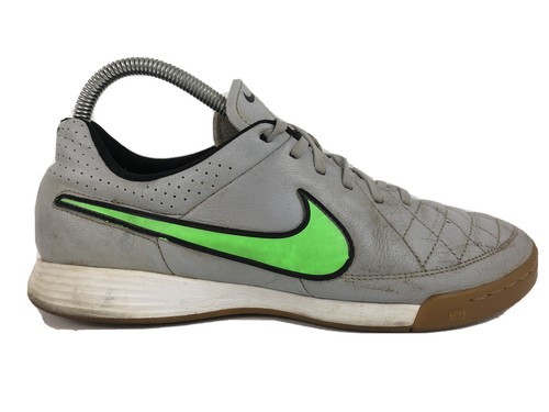 Nike Tiempo Gray Green Genio Leather IC 