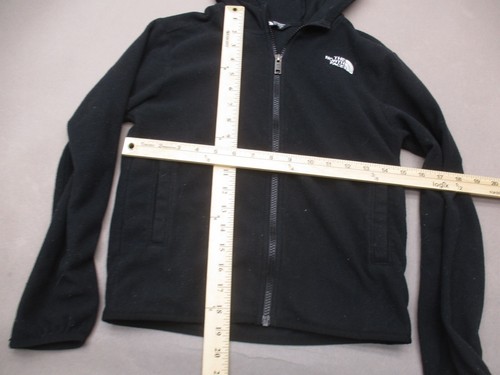 The North Face Size M (10) Kids Unisex BLK Full Zip Pocket Athletic Jacket 976 - Picture 2 of 8
