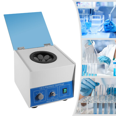 6*50ml LD-3 Electric Benchtop Centrifuge Lab Medical Practice Machine 4000 rpm