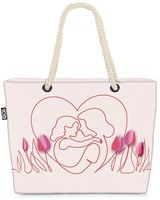 Muttertag Tulpen Geschenk Beach Bag Muttertag Frau Mama Geschenk Liebe Kinder G