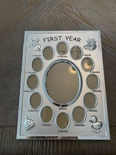 Malden International Designs Baby's First Year Collage Picture Frame 9.5”X7.5”