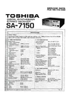 Service Manual Guide For Toshiba SA-7150