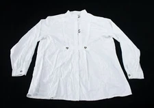 Original Distler Trachten Unisex Adults' German Style Top NC3 White Size 42