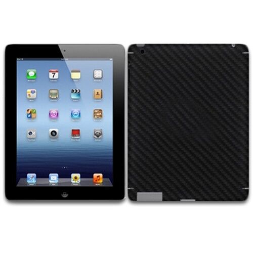 Skinomi Carbon Fiber Black Tablet Skin+Screen Protector for Apple iPad 3 WiFi - Afbeelding 1 van 1