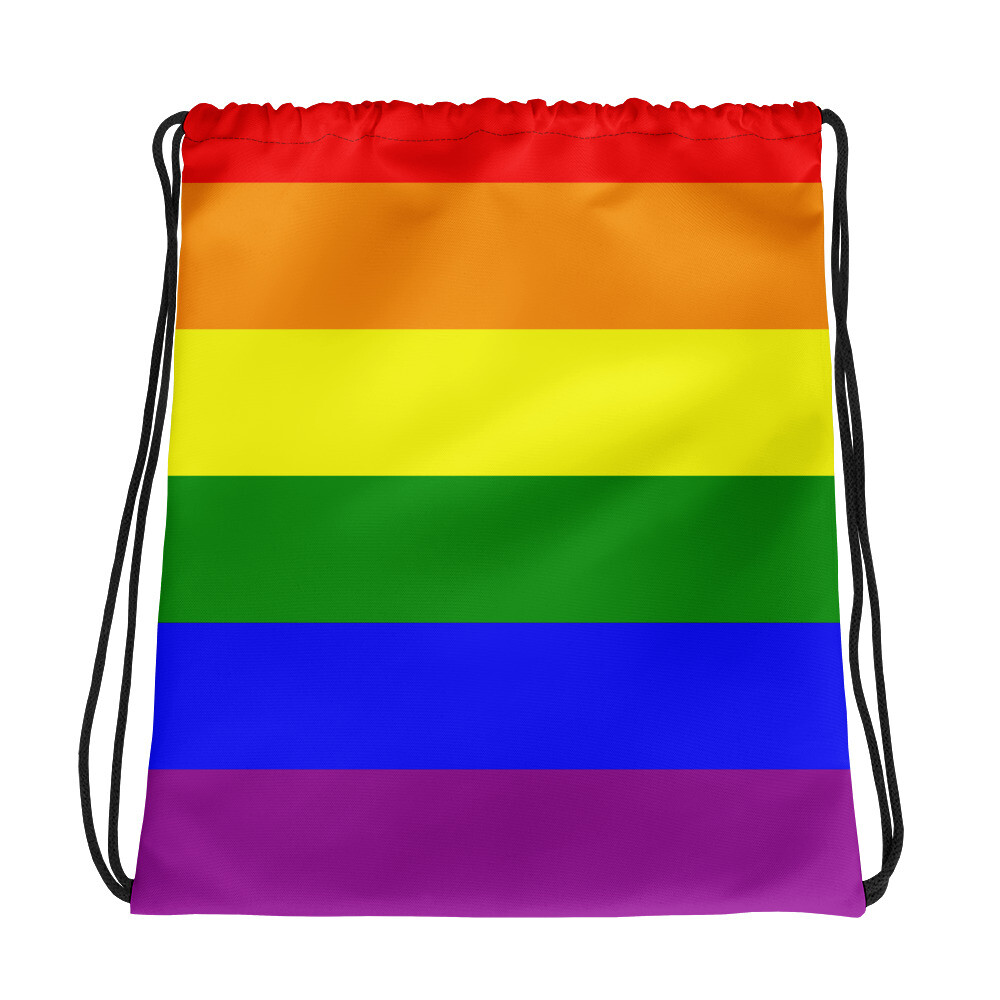 65 MCMLXV Lgbt Gay Pride Rainbow Flag Print Tote Bag