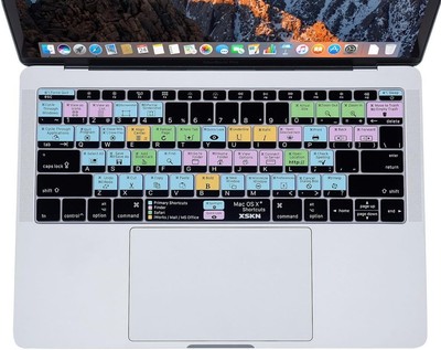 OS X Keyboard Skin Cover for Apple New MacBook Pro 13 (Model A1708 Shortcut MAC