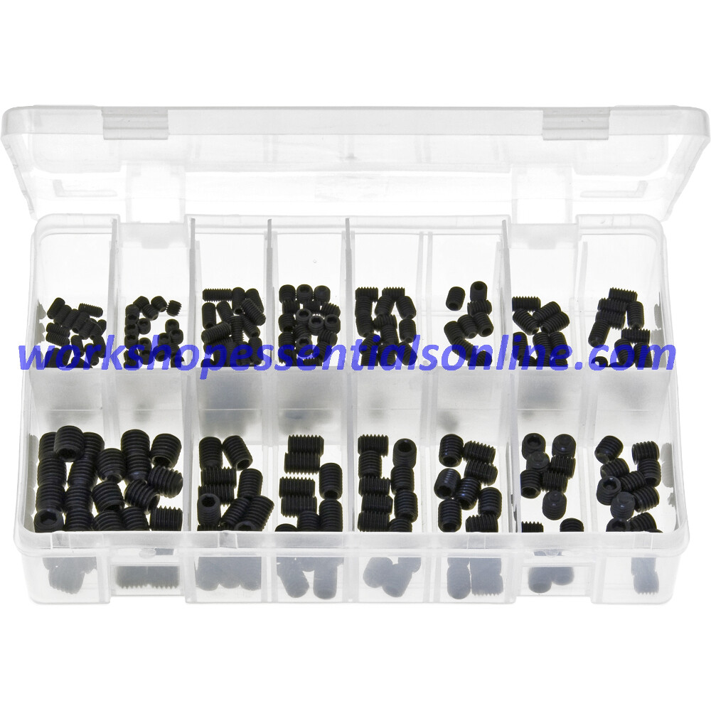 Metric Grub Screws. Black. 250 Pieces AB17