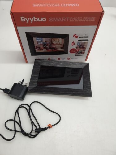 Cadre photo numérique BYYBUO 7 pouces Wi-Fi, 1024 * 600 IPS écran tactile numérique  - Photo 1/5