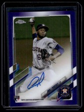 2021 Topps Chrome #RA-EP Enoli Paredes Rookie Autographs Purple Refractor #/250