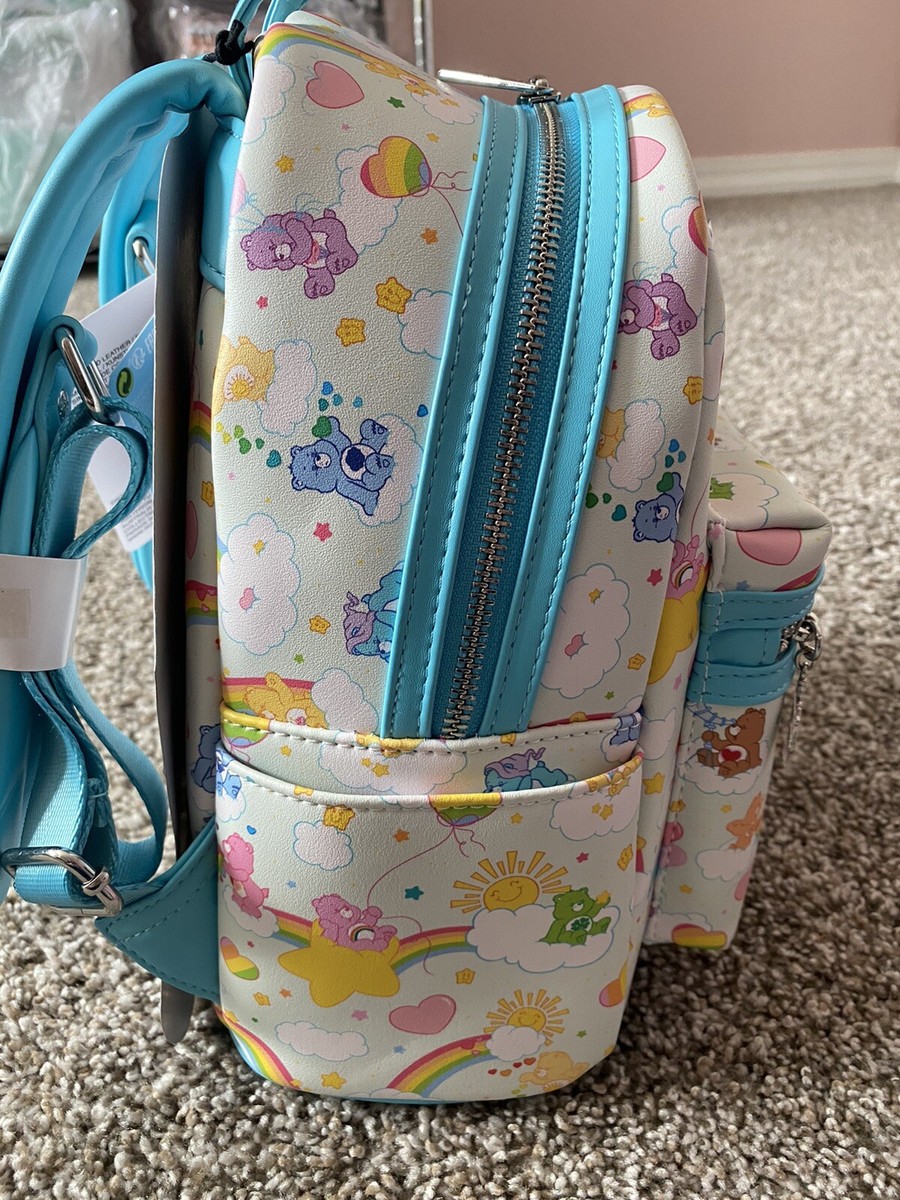 New Loungefly Care Bears Mini Backpack Cloud White Blue 40th  display picture 1