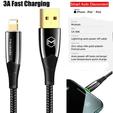 Smart LED Auto Disconnect Fast Charging USB Charging Cable Charger for iPhone