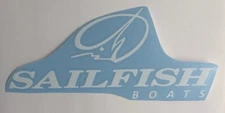 Sailfish Boats Logo #2 Die Cut Vinyl Decal Quality Outdoor Sticker Boat