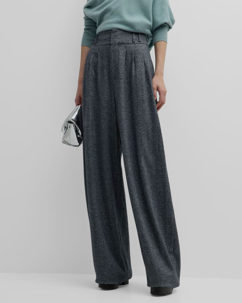 $995 ALTUZARRA Women's Gray Wool/Silk Tyr Triple Pleated $995 ALTUZARRA Women's Gray Wool/Silk Tyr Triple Pleated