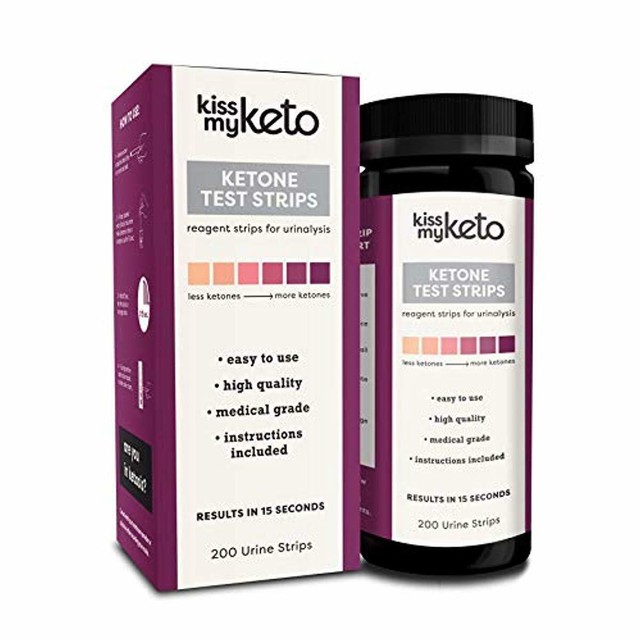 Kiss My Keto 200 Ketone Strips, Urine Test Sticks For ...