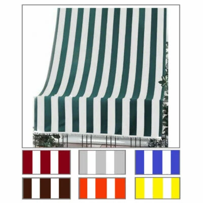 TENDA DA SOLE CON ANELLI IMPERMEABILE A CADUTA PER ESTERNO BALCONE VERANDA TENDE