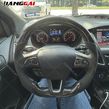 Carbon Fiber Alcantara Steering Wheel Fit Ford Focus Rs St Mk3 2015-2018