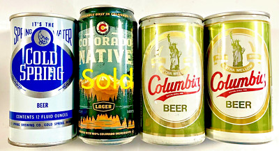 Cold Spring choice or Carling, Columbia empty beer can vintage Bottom Open TopO