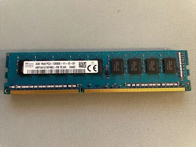 16GB SK Hynix (4x4 Go) PC3-12800U DDR3-1600 DIMM RAM Module - HMT451U6AFR8C-PB - Photo 1/2