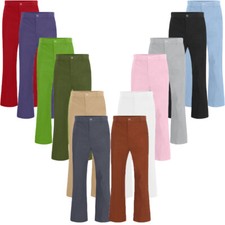 Men Bell-Bottomed Worship Flared Trousers Occasions Pants Club Theme Party 60s