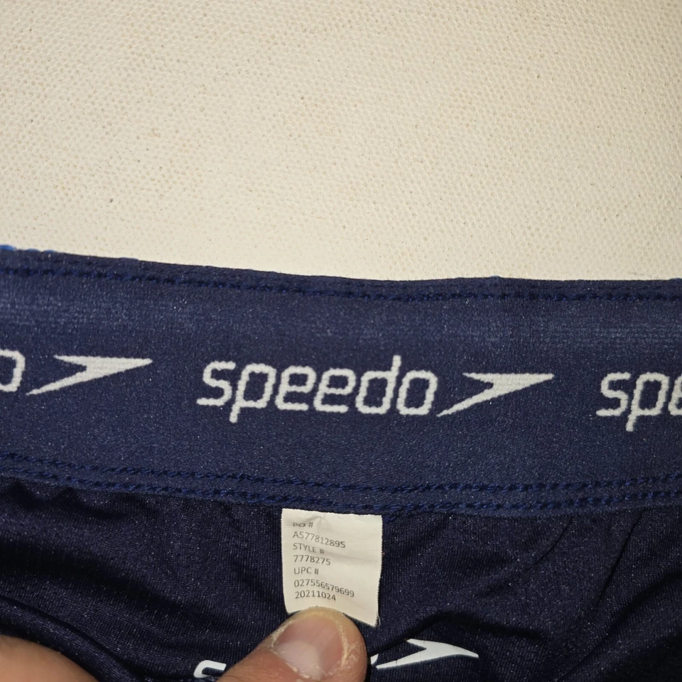 Bañador Speedo cómodo elástico cordón naranja amarillo azul pantalones cortos grandes Foto 4 de 4