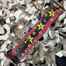 NEW KM Paintball Universal Mask Goggle Strap - Rockstar Edition - Red/Black