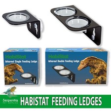 HabiStat Arboreal Gecko Feeding Ledges |With Feeding Dishes | Single And Double